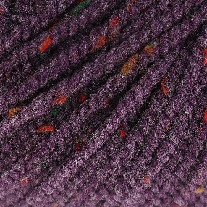 Пряжа "Мадагаскар" 20% меринос. шерсть, 10% вискоза, 70% акрил 80м/50гр (8374 фиолетов.)