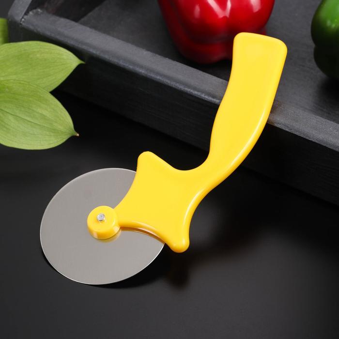 Нож для пиццы и теста "Радуга" 16,5 см, цвета МИКС