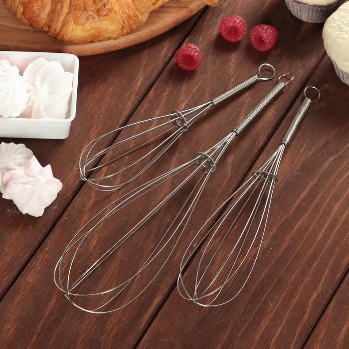 Набор венчиков "Шеф-повар" 3 шт (16,5 см, 21 см, 26,5 см)