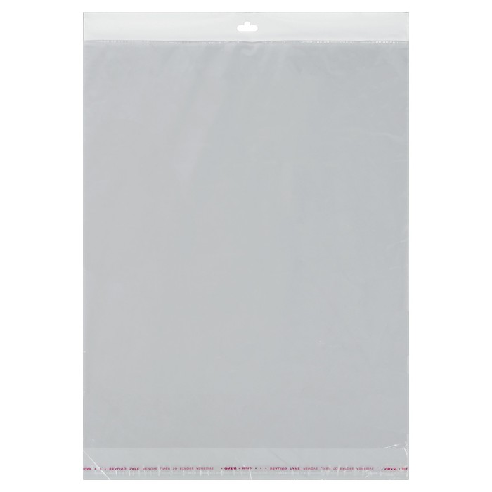 Пакет с липкой лентой 40 х 48/4/4 см, еврослот, 25 мкм