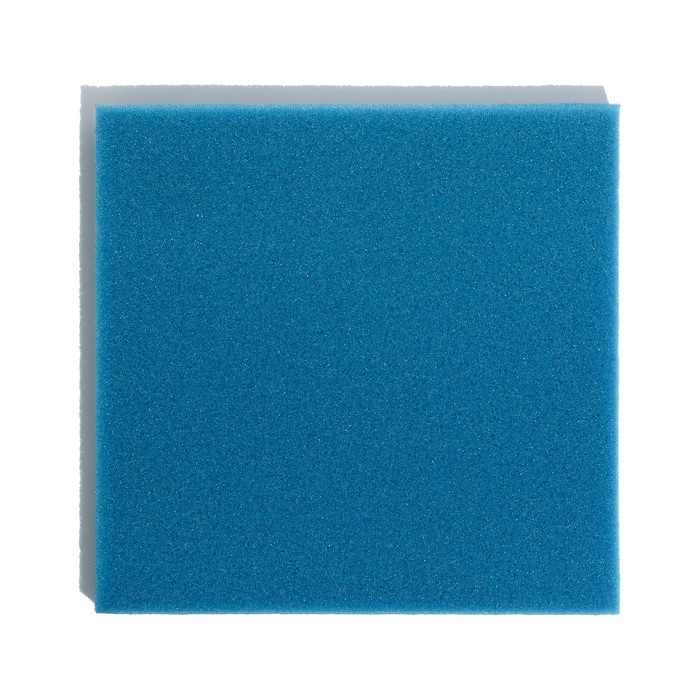 Губка прямоугольная, крупнопористая, лист 50 х 50 х 3 см, синий
