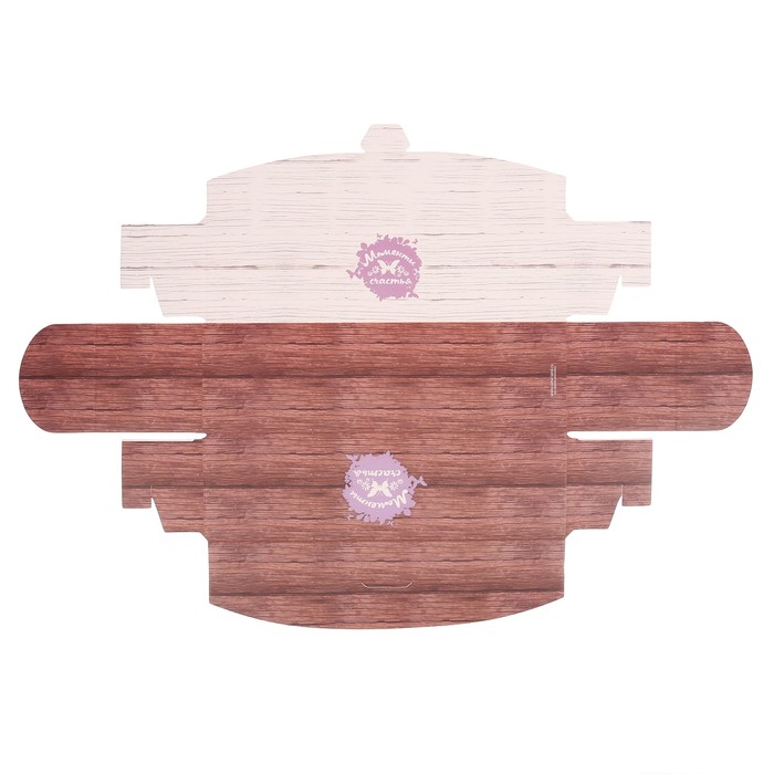 Коробочка для макарун «Моменты счастья», 18 х 5,5 х 5,5 см