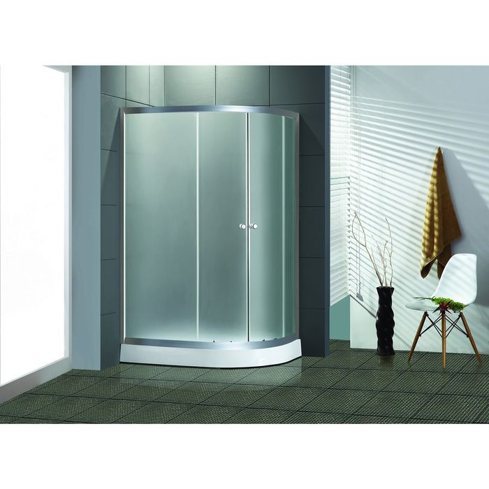 Душевое ограждение Loranto CS-1285 SK low L, 120 х 80 х 195 см, высота поддона 14 см