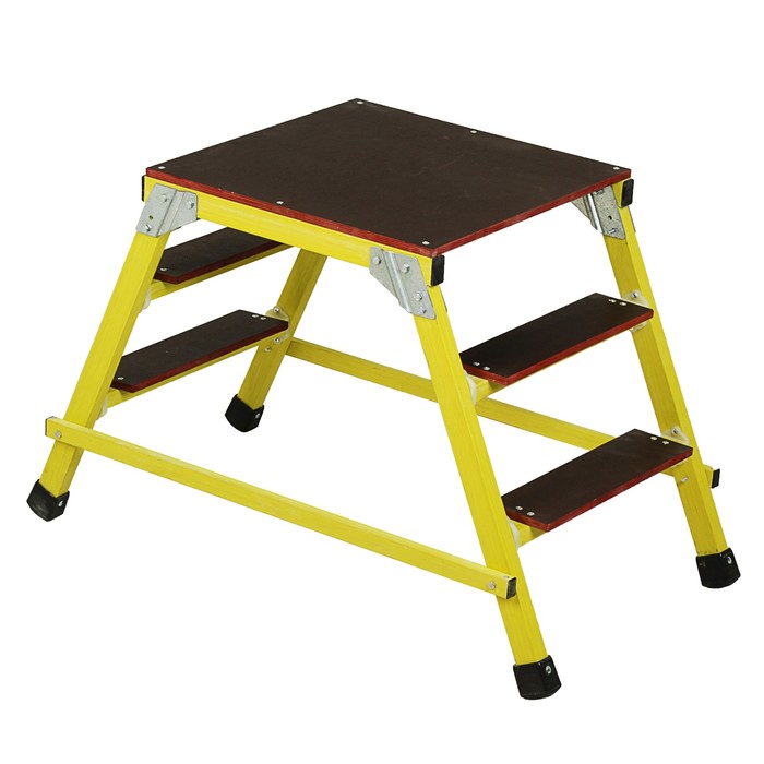 Подмости диэлектрические "ЛУЧ" ССС-0,6П-Ф40П, стеклопластик, раб.высота 0.6 м, 2х2 ступени