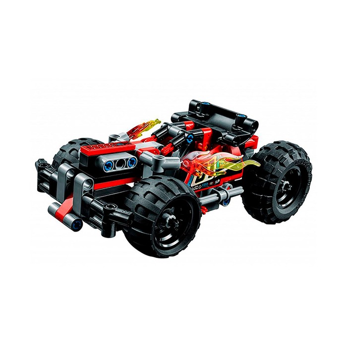 Конструктор Техник «Красный гоночный автомобиль», 139 деталей