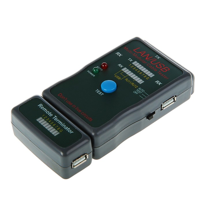 Тестер кабеля 5bites LY-CT011, для типов UTP/STP/TEL/USB