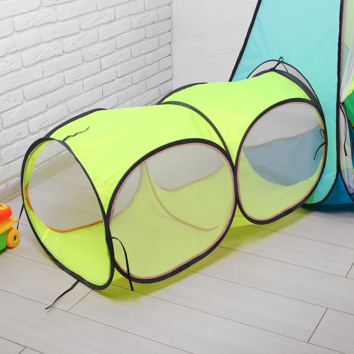 Палатка "Радужный домик" 4 грани конус + тоннель из 2-х секций