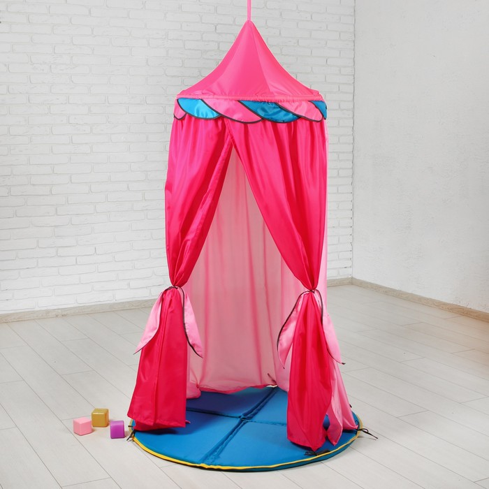 Палатка подвесная "Шатер" розовый с малиновым