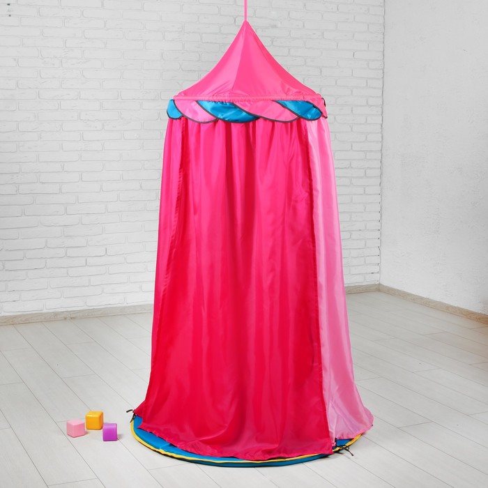 Палатка подвесная "Шатер" розовый с малиновым