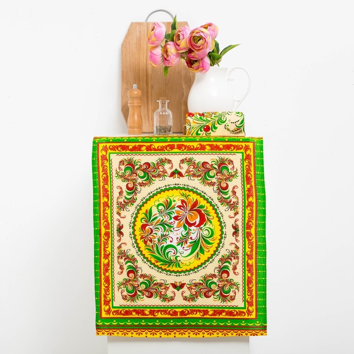 Полотенце DomoVita "Золотой Петушок" 45х60см, цвет МИКС