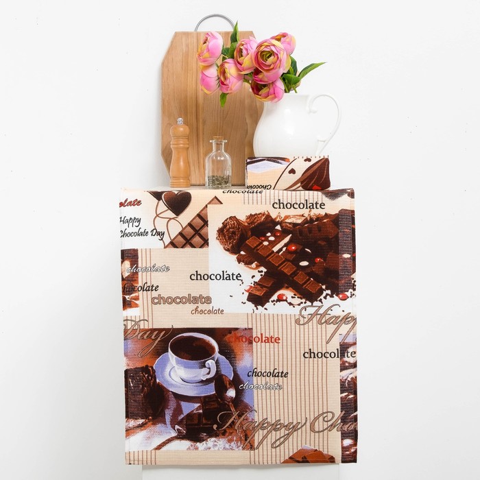 Полотенце DomoVita "Шоколад" 45х60см, МИКС, хлопок 100%, 170 г/м2