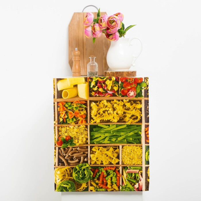 Полотенце DomoVita "Макарена" 45х60см, МИКС, хлопок 100%, 170 г/м2