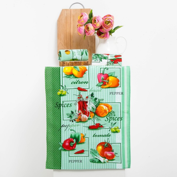 Набор полотенец DomoVita "Смак", 45х65 см, 3 шт в коробке