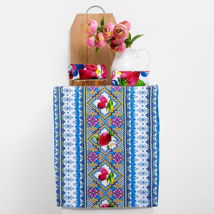 Набор полотенец DomoVita "Лето", 45х65 см, 3 шт в коробке