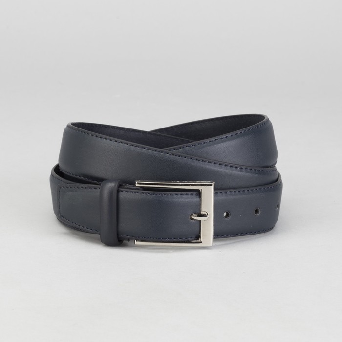 Ремень мужской Великан, гладкий, пряжка металл, ширина - 3,5 см, цвет серый