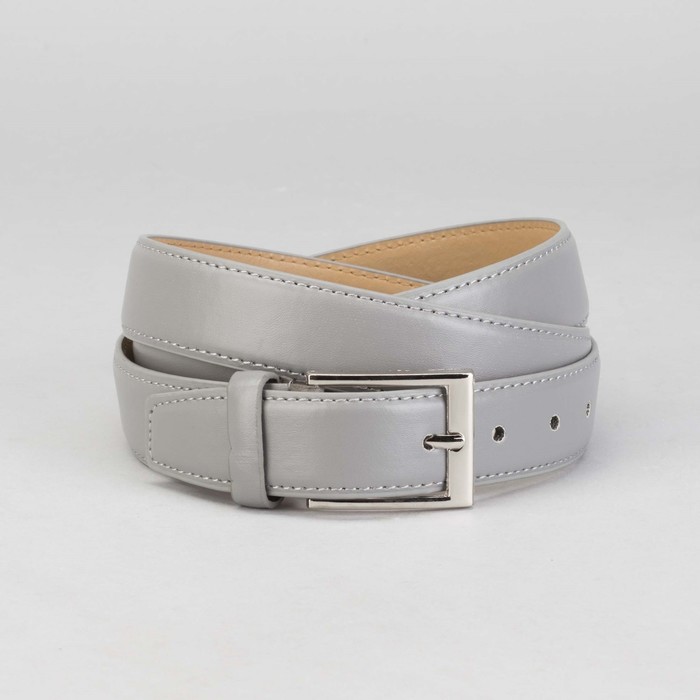 Ремень мужской Великан, пряжка металл, ширина - 3,5 см, цвет серый