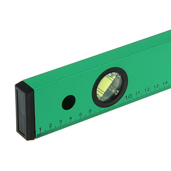 Уровень алюминиевый с магнитом, TUNDRA basic, 3 глазка, 100 см