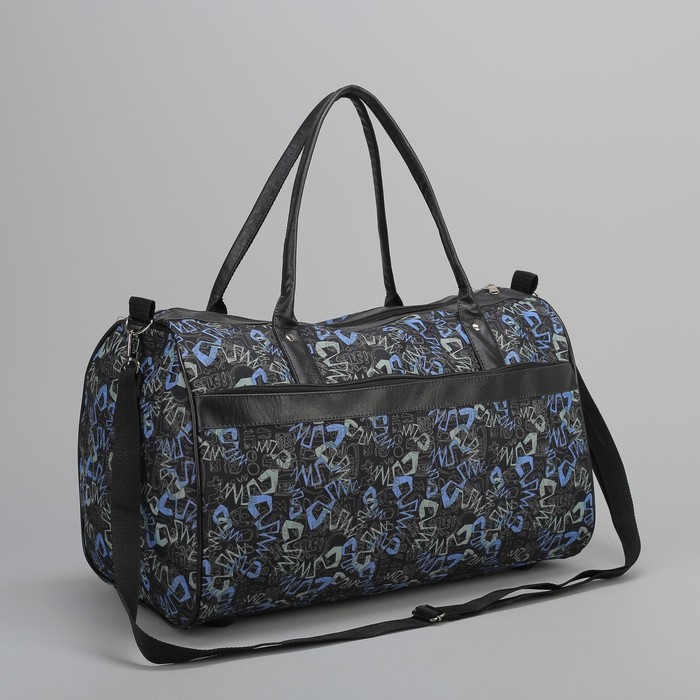 Сумка дорожная «Двойки», отдел на молнии, наружный карман, длинный ремень