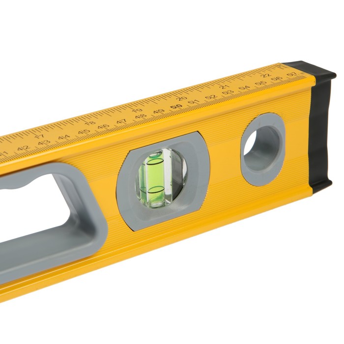 Уровень алюминиевый с магнитом, фрезерованный TUNDRA comfort, 3 глазка, 2 ручки, 60 см