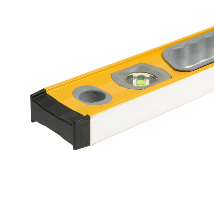 Уровень алюминиевый с магнитом, фрезерованный TUNDRA comfort, 3 глазка, 2 ручки, 60 см