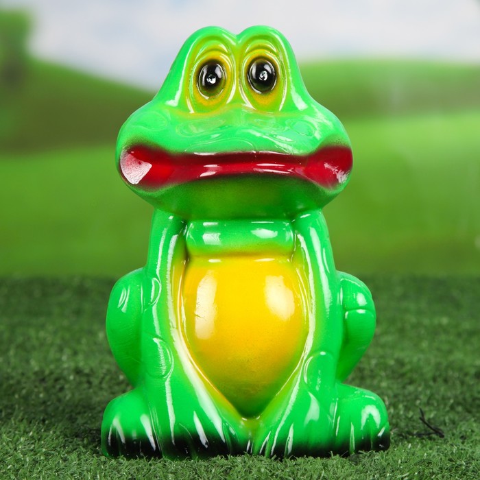 Садовая фигура "Лягушонок" глянец большой 19см