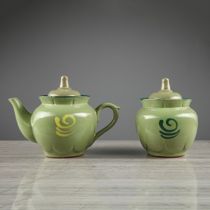 Набор чайный 2 предмета "Узор" цветной микс