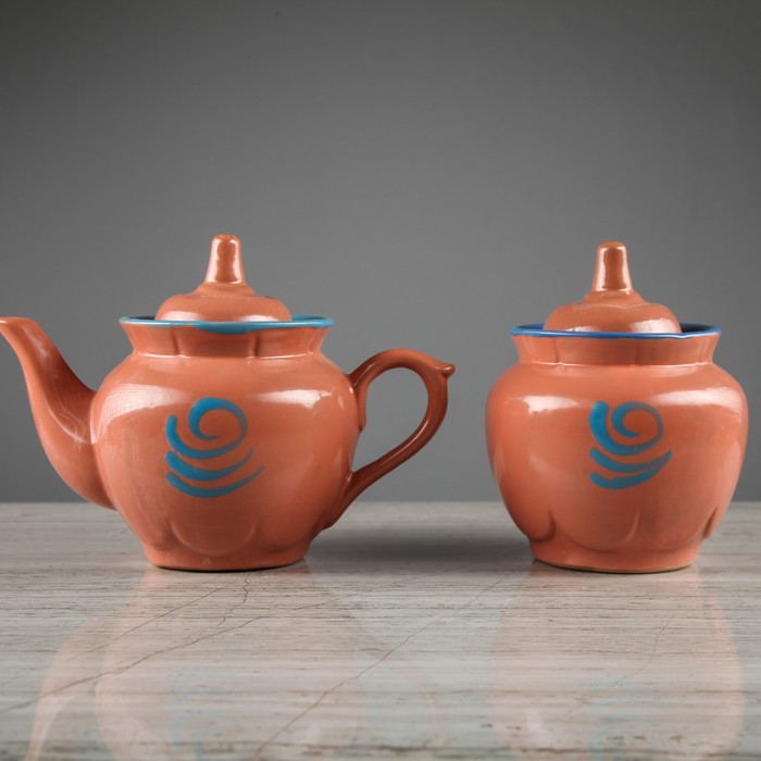 Набор чайный 2 предмета "Узор" цветной микс