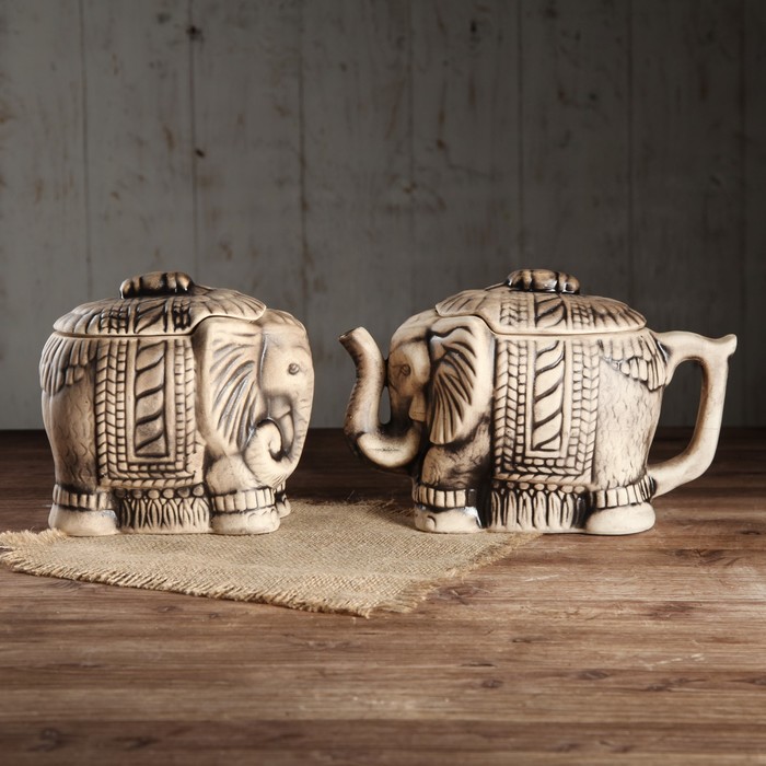 Чайная пара "Слоны", 0,8 л