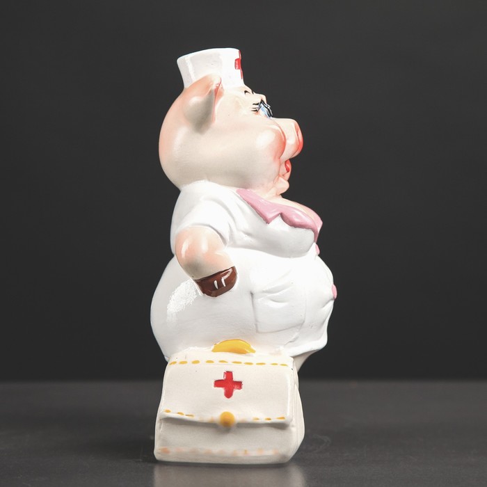 Копилка "Свинка медсестра" 20 см