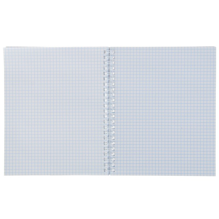 Тетрадь 96 листов клетка на гребне "Цветущий луг", картон хромэрзац