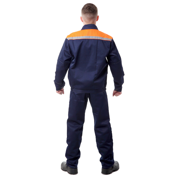 Костюм 802 Легион (куртка+п/к), цвет синий/оранжевый, р. 44-46/170-176