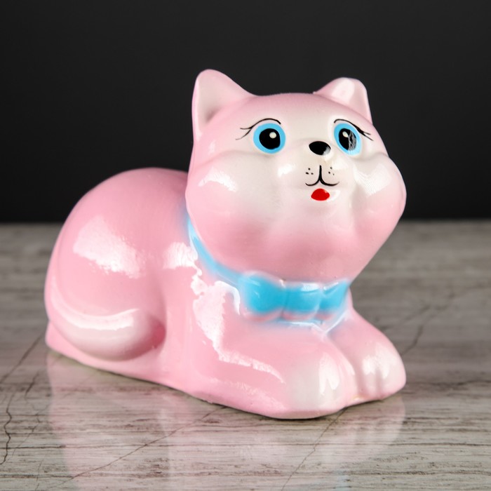 Копилка-статуэтка  "Котятки" глянец, розовый (за штуку)