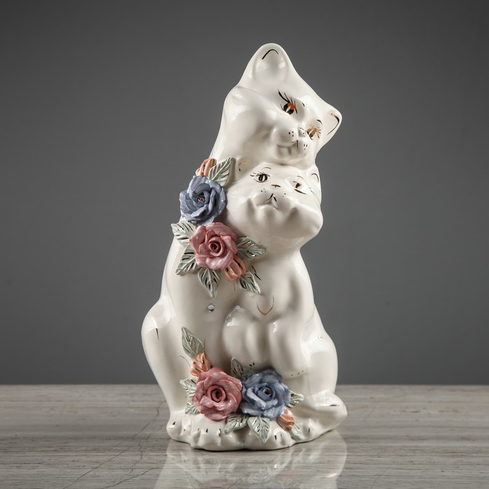 Копилка "Пара котов", средняя, лепка