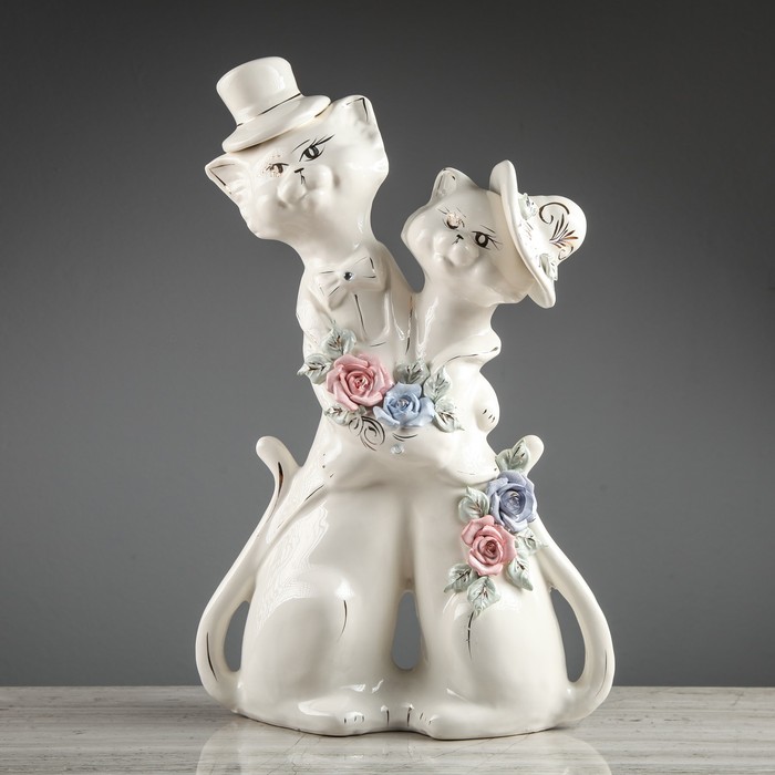 Копилка "Барышня и кавалер", большая, лепка