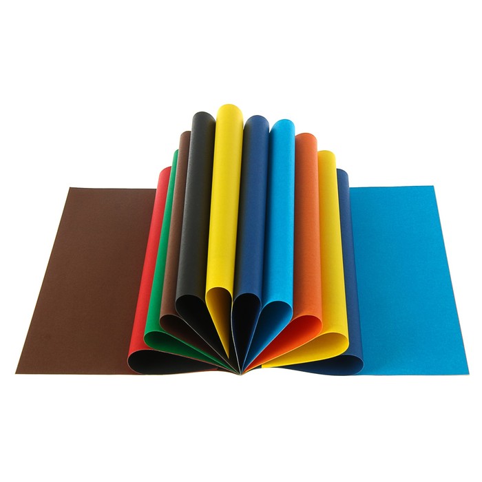 Бумага цветная двухсторонняя А4 16 листов, 8 цветов "Красная шапочка"