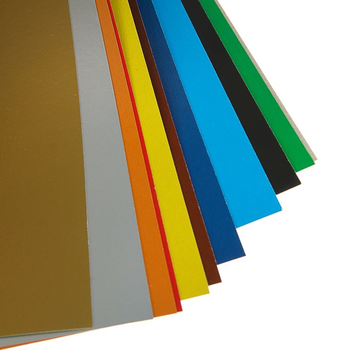 Цветной картон А5, 10 листов, 8 цветов "Милые принцессы" + золотой, серебряный