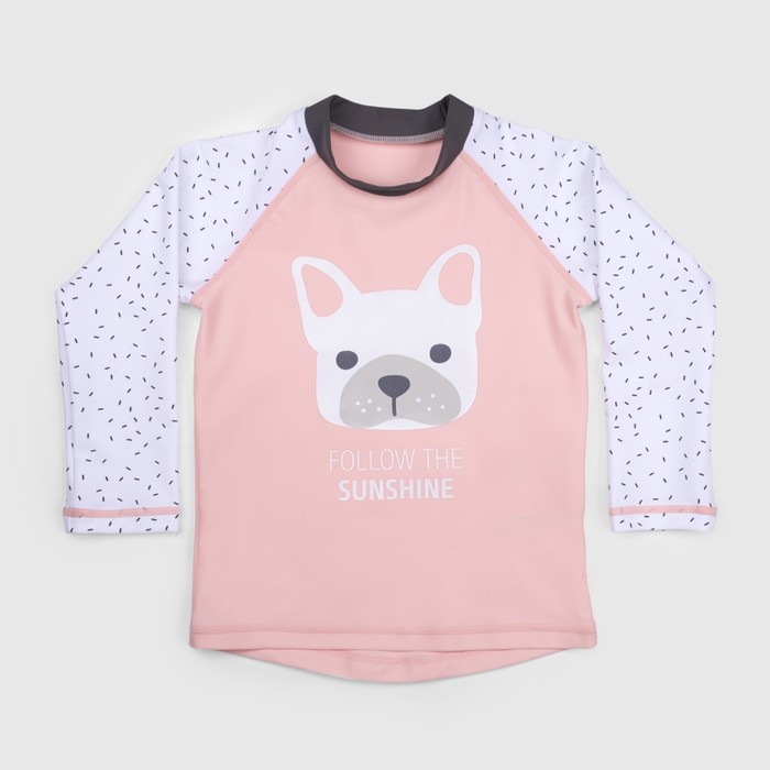 Футболка для плавания, рост 92 см, цвет розовый 50526