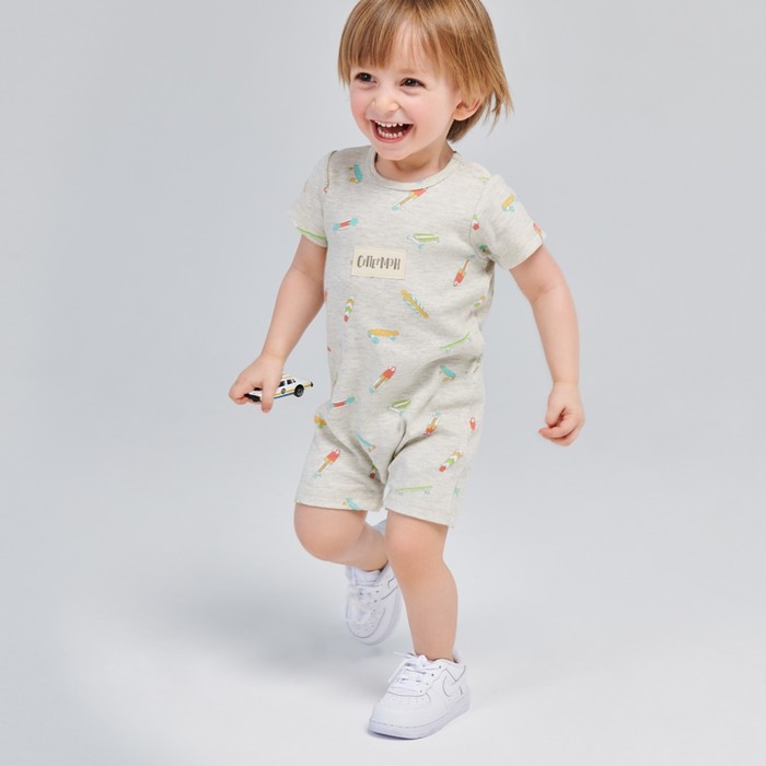 Комплект комбинезонов (2 шт), рост 98 см, цвет серый 88010