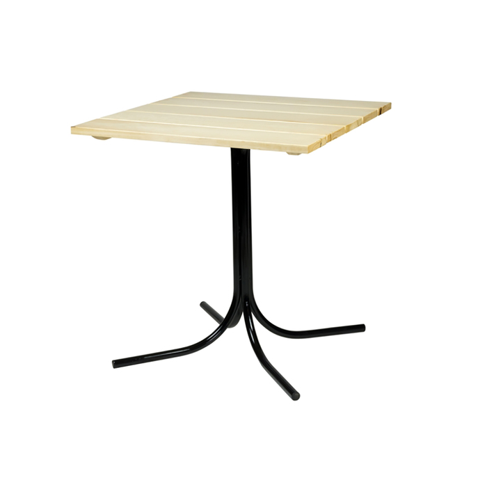 Уличный стол из реек "Лидер 21", 800х800 мм, цвет светлое дерево