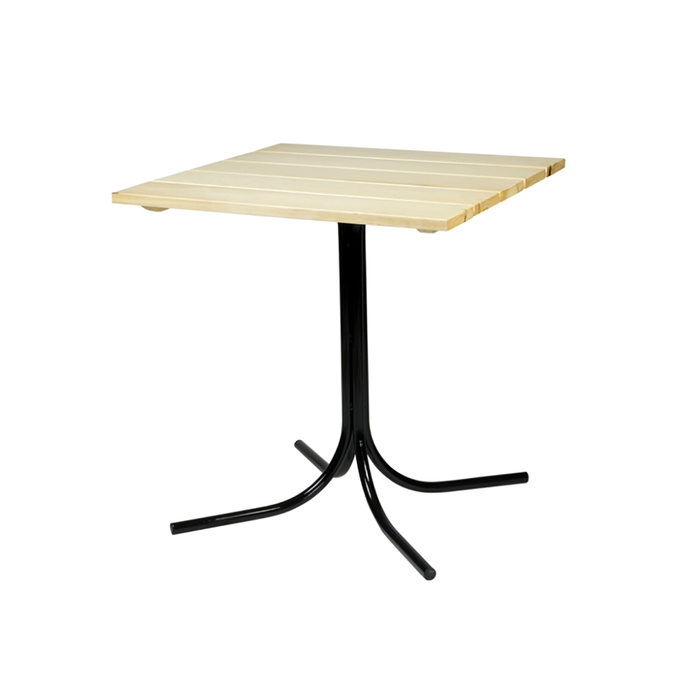 Уличный стол из реек "Лидер 21", 900х900 мм, цвет светлое дерево