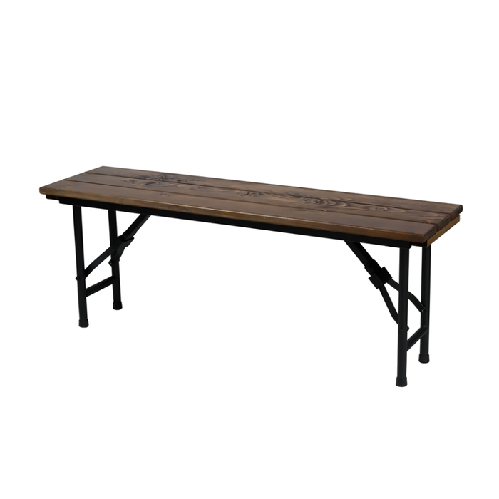 Уличная скамья из реек "Лидер 8", 1200х300 мм, цвет тёмное дерево