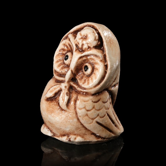 Сувенир гипс "Сова" 3 см