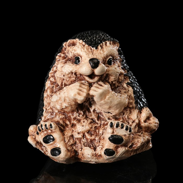 Сувенир гипс "Еж сидящий большой" 8 см