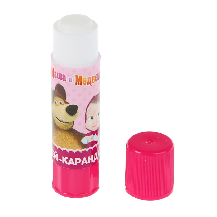 Клей-карандаш дизайнерский, 8 г "Маша и Медведь"