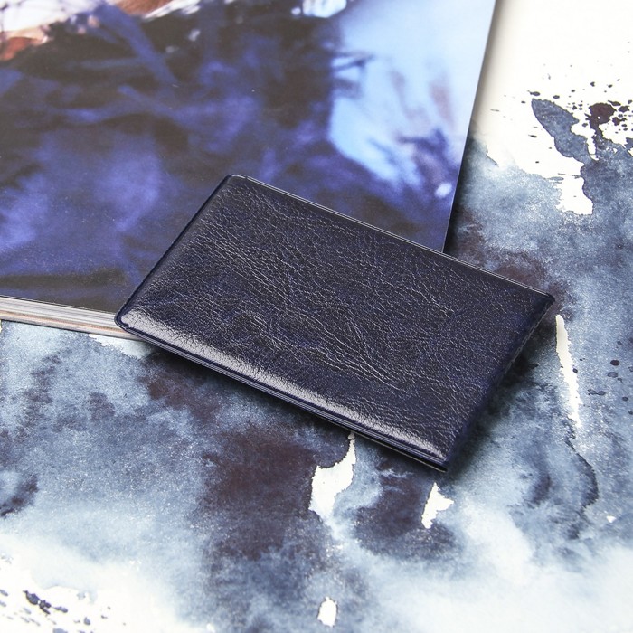 Обложка для проездного билета двойная, цвет синий