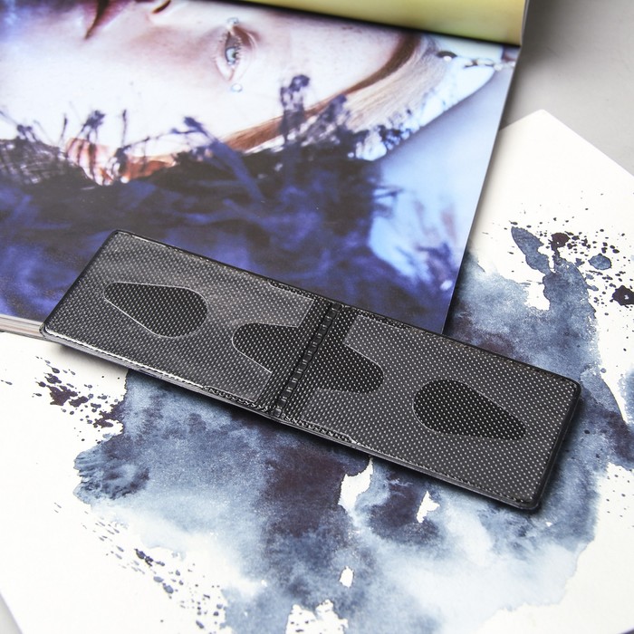 Обложка для проездного билета двойная, цвет синий