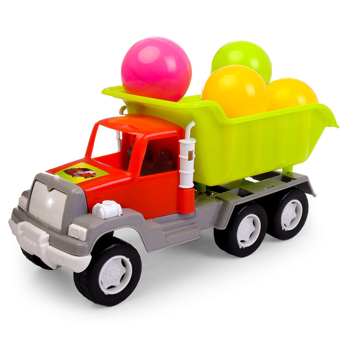 Самосвал с шариками