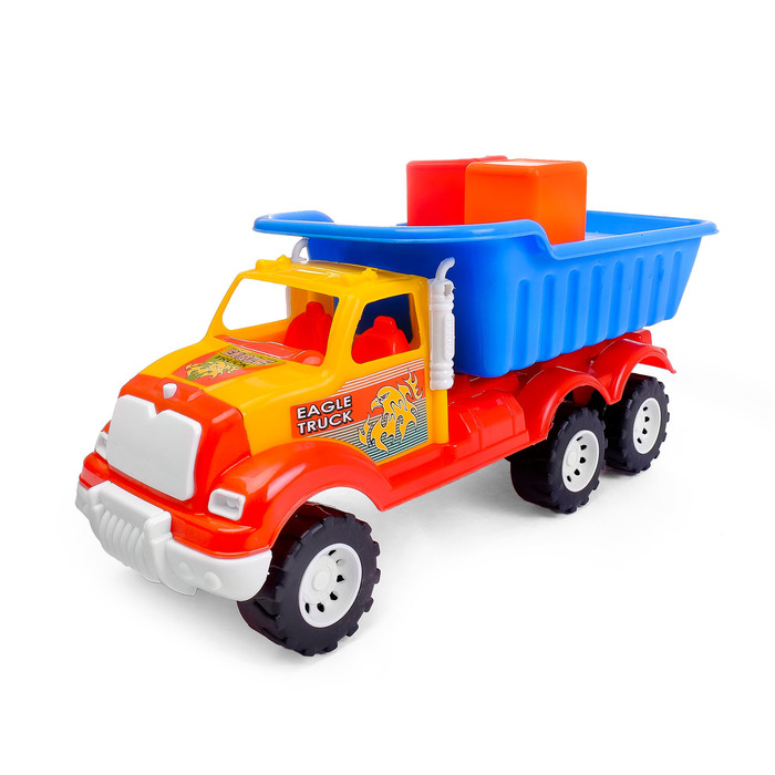 Самосвал в наборе с кубиками МИКС