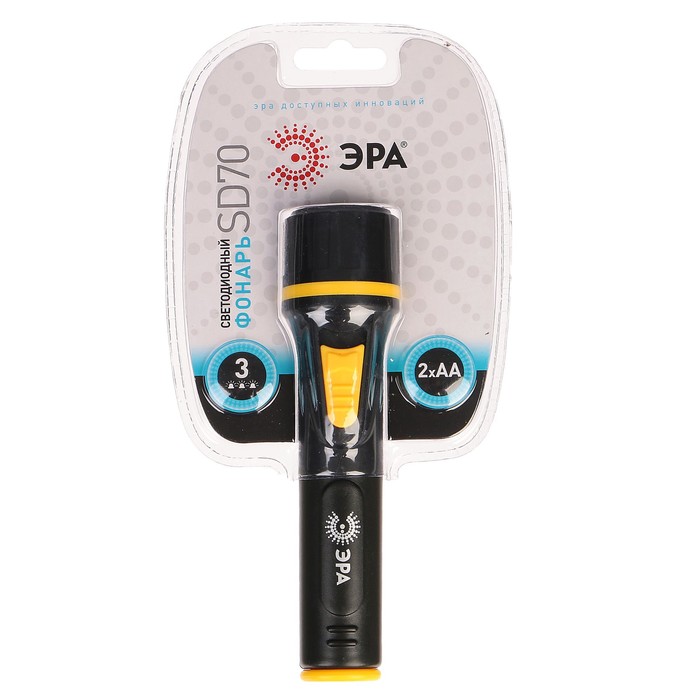 Фонарь "Эра" SD70, 3 светодиода, питание 2xAA