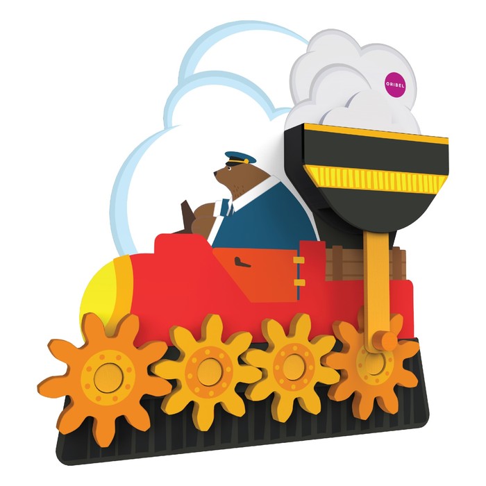 Игрушка на стену Vertiplay "Путешествие мистера Медведя"